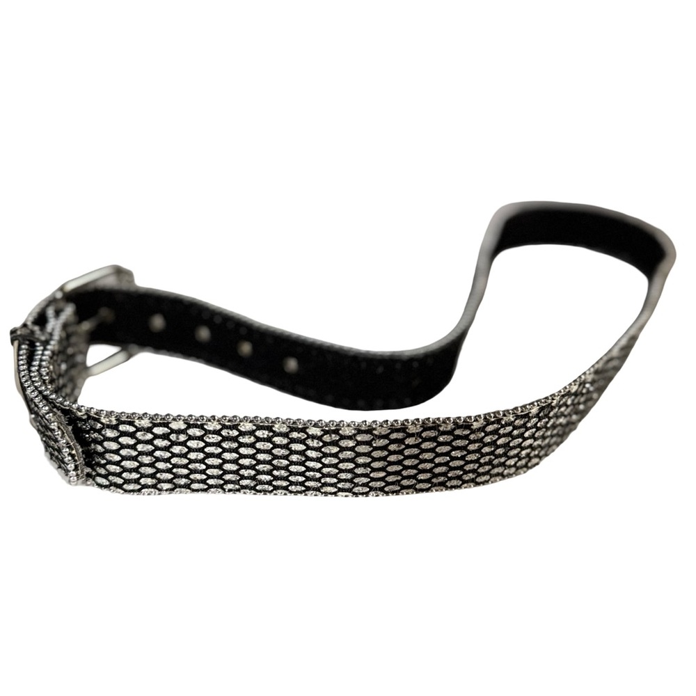 Mudd Belt Silver Sparkle Vintage - Picture 4 of 5